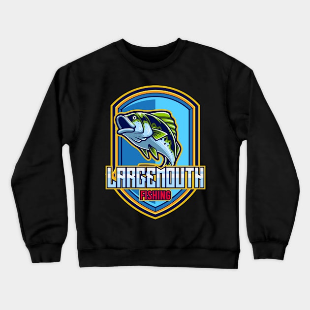 Bass Fish Esport 1.3 Crewneck Sweatshirt by Harrisaputra